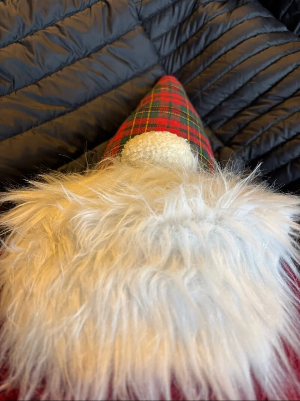 EAGAROO  Gnome Plush soft stand up Decoration - Red Plaid Hat beard